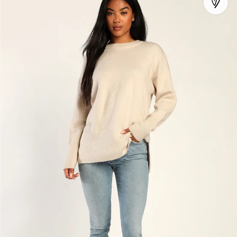Lulus oversized crew neck sweater